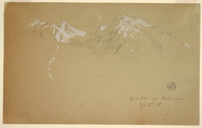 Mountain over Hintersee by Frederic Edwin Church
